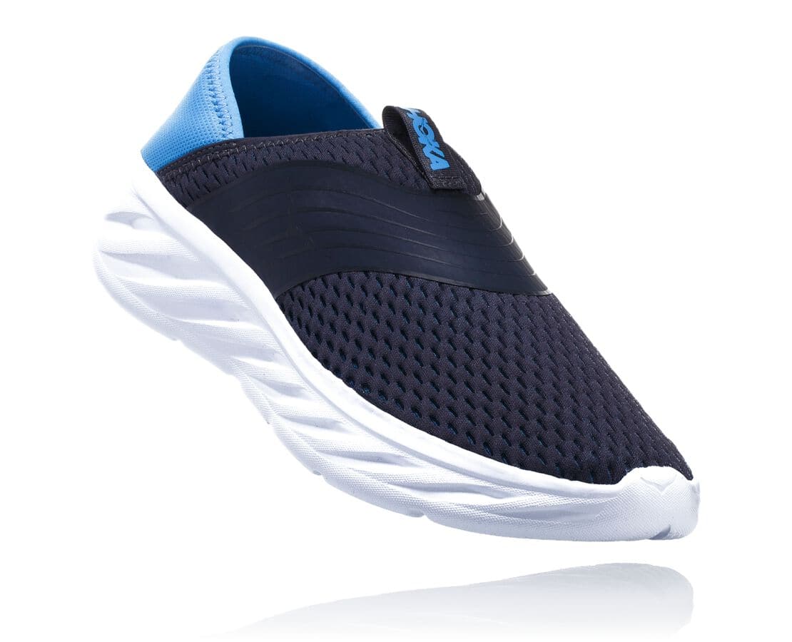 Hoka One One Ora Recovery Férfi Szandál Kék [UTRVF-9024]